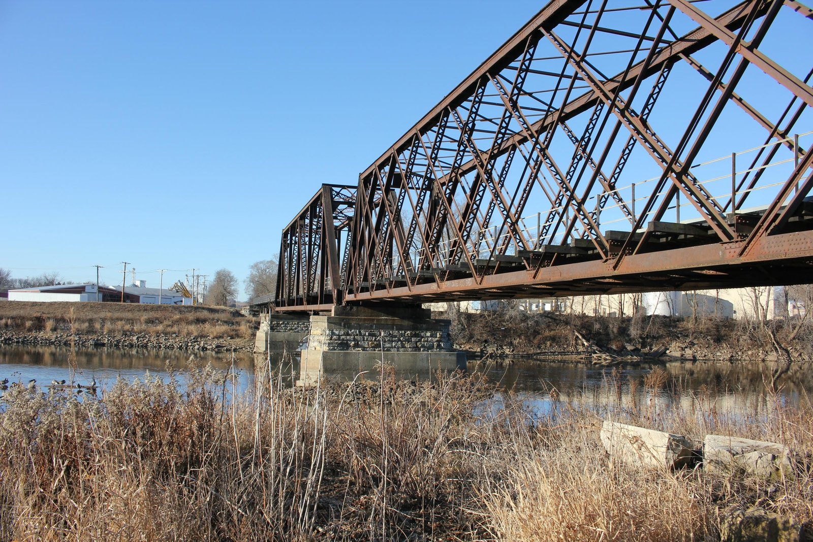 Looking south
